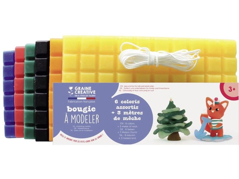[2087796] Graine Créative Modellierkerze Intensiv Nr. 1 1.3 kg 6 Platten