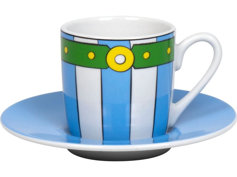 [2130216] Könitz Espressotasse Obelix Pants 85 ml, 1 Stück, Blau/Weiss