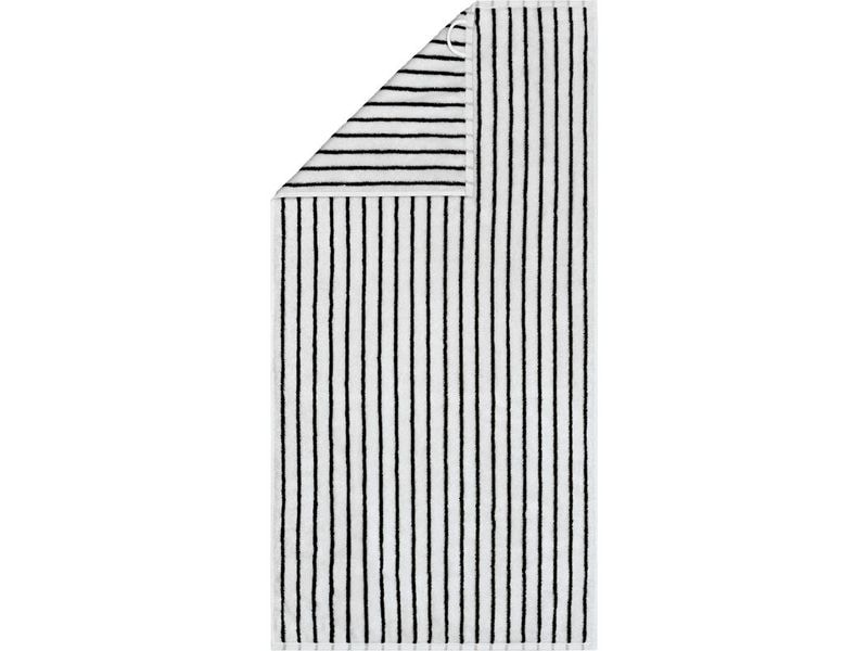Cawö Duschtuch 80 x 150 cm, Schwarz/Weiss
