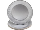 PRO nappe Einwegteller Silber metal 10 Stück