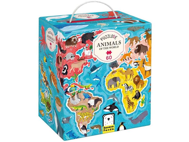Banana Panda Puzzle Puzzlove Animals Of the World Pappe 60 Teile