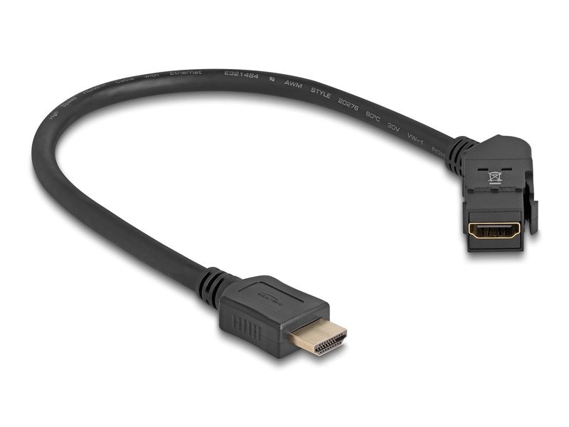 [2130800] Delock Keystone-Modul HDMI Buchse 45° zu HDMI Stecker 30 cm 8K