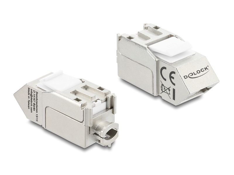 [2130834] Delock Keystone-Modul RJ45 Buchse zu LSA Cat.6A 45° gewinkelt