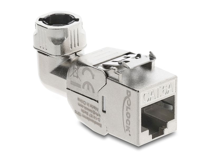 [2130838] Delock Keystone-Modul RJ45 Buchse zu LSA Cat.6A 90° geschirmt