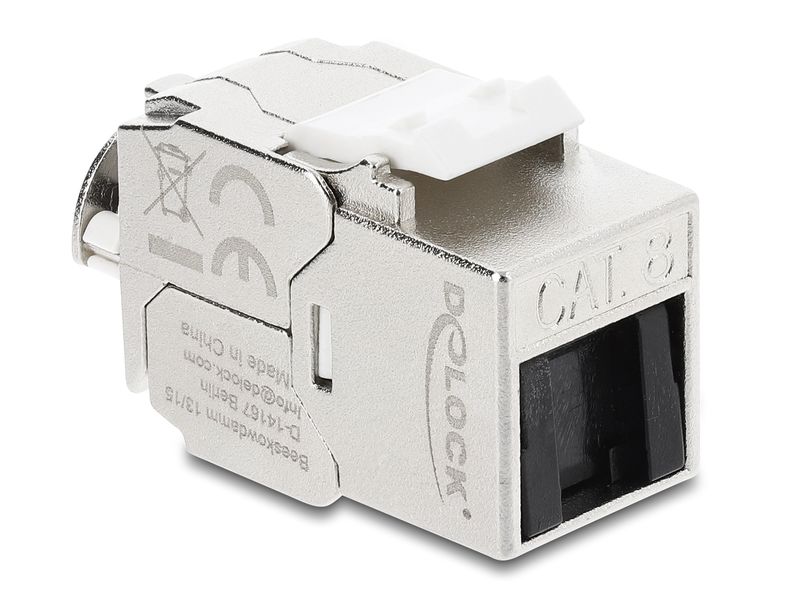[2130843] Delock Keystone-Modul RJ45 Buchse zu LSA Cat.8.1 geschirmt