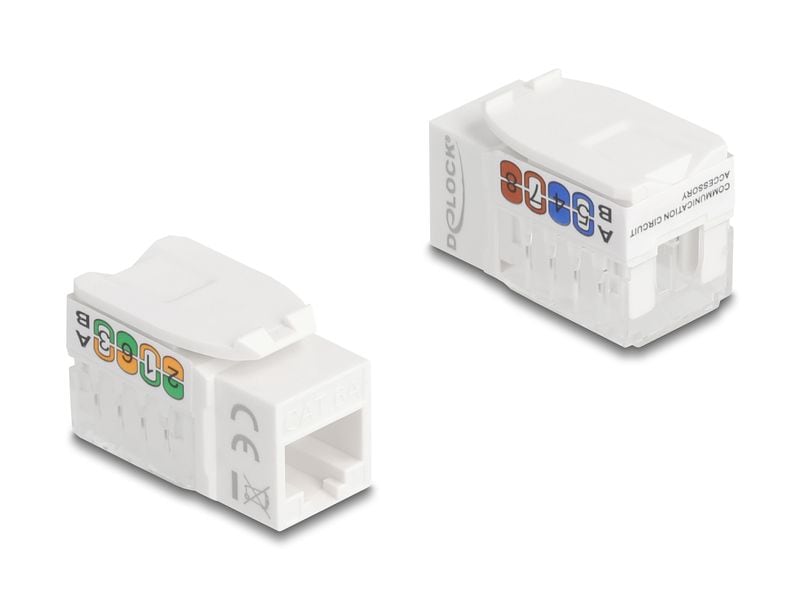 [2130841] Delock Keystone-Modul RJ45 Buchse zu LSA Cat.6A UTP 90°