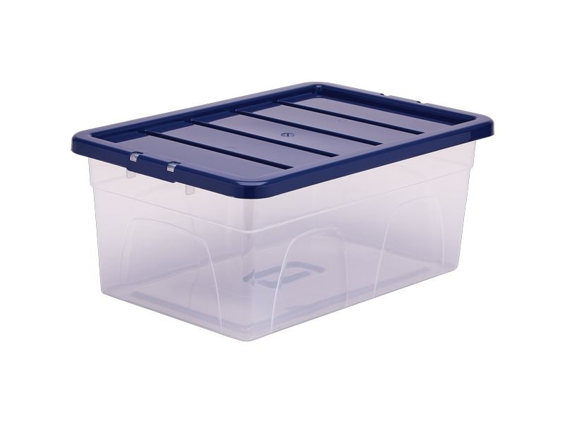 [2025270] Fellowes Aufbewahrungsbox Bankers Box ProStore 38 l Blau/Transparent