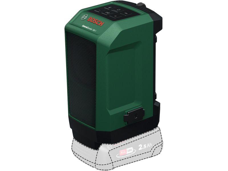 [2103247] Bosch Professional UniversalSpeaker 18 V-1 Schwarz, Grün