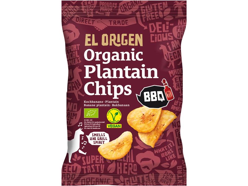 [2139334] El Origen Kochbananen Chips BBQ Beutel 80g