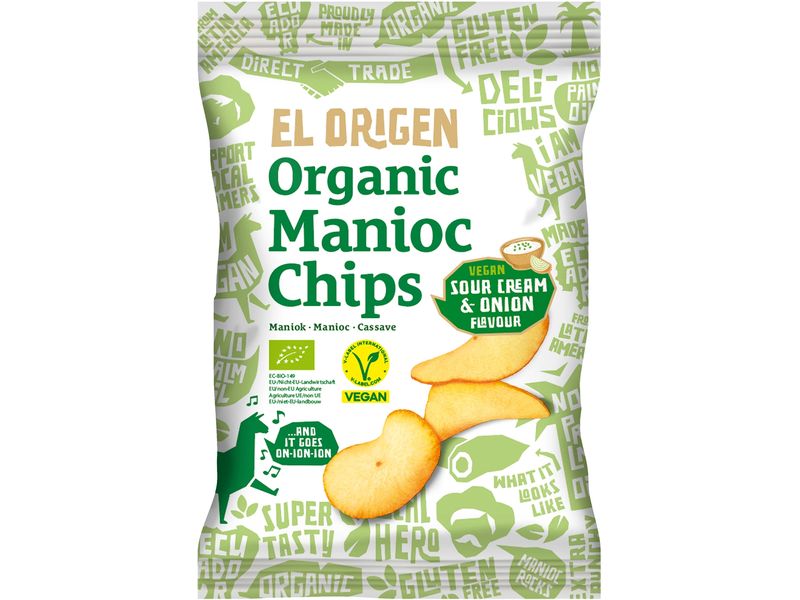 [2139336] El Origen Maniok Chips Sour Cream & Onion Beutel 60g