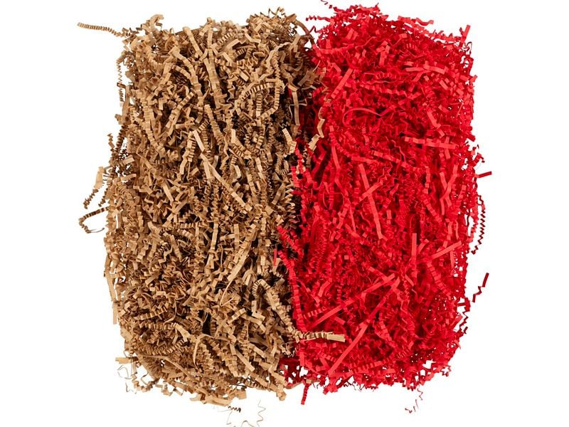 [1994769] Creativ Company Papier-Füllmaterial 25-30 cm x 3 mm, 100g, Braun-Rot