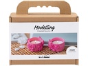 Creativ Company Bastelset Modellieren, Teelichthalter, Pink