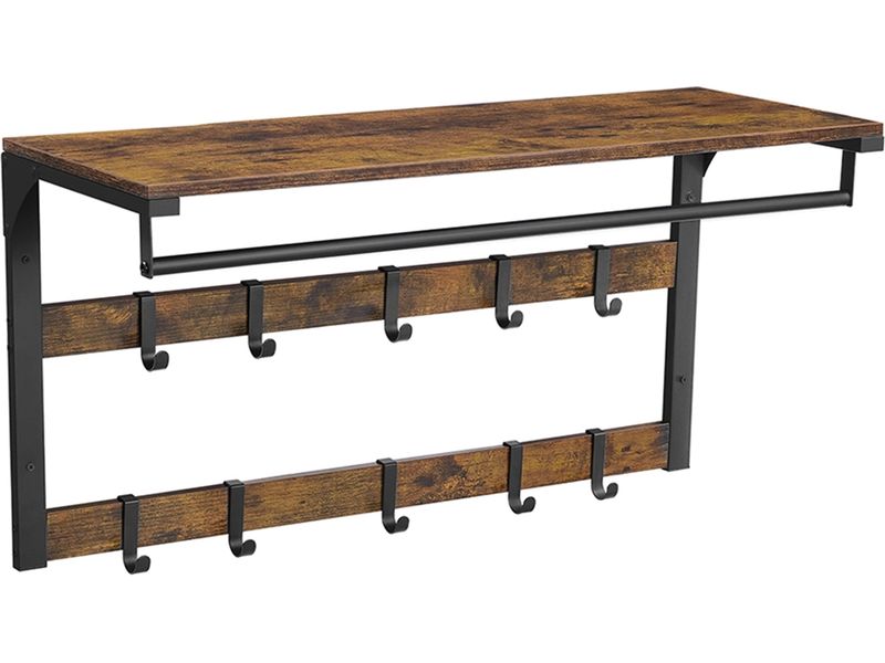 [2109770] VASAGLE Garderobe im Industriestil mit Ablage 80 x 30 x 45 cm