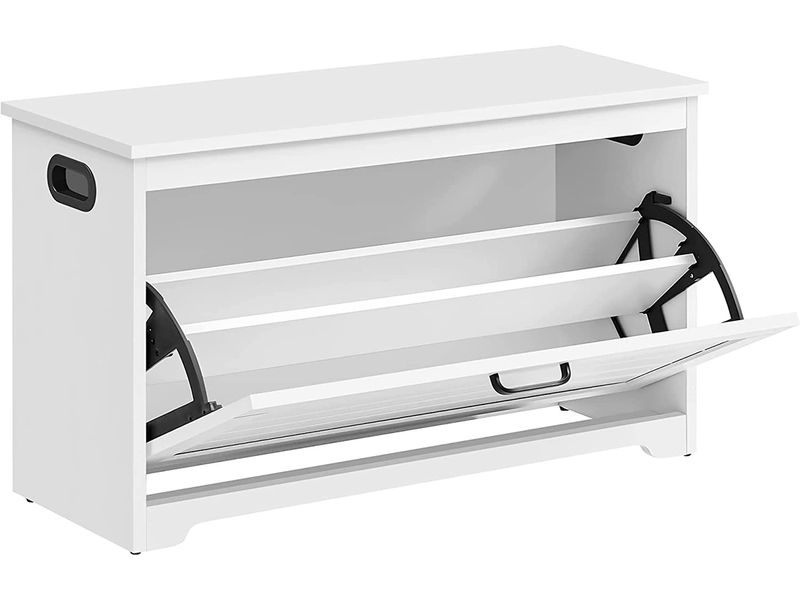 [2109787] VASAGLE Schuhschrank Weiss, 80 x 30 x 46 cm
