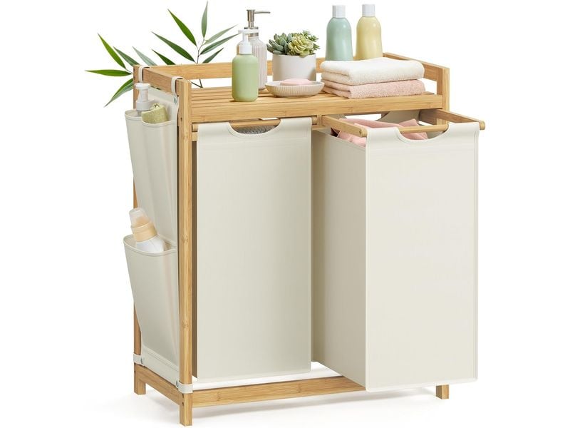 [2109824] Songmics Wäschekorb 100 l, Weiss