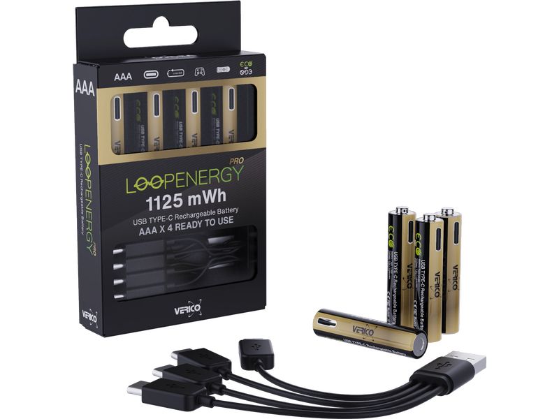 Verico Akku LoopEnergy Pro 750 mAh, 4 Stück