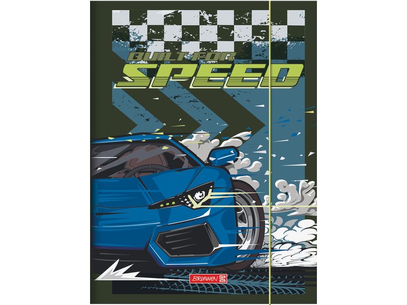 Brunnen Gummibandmappe Fast Wheels A3