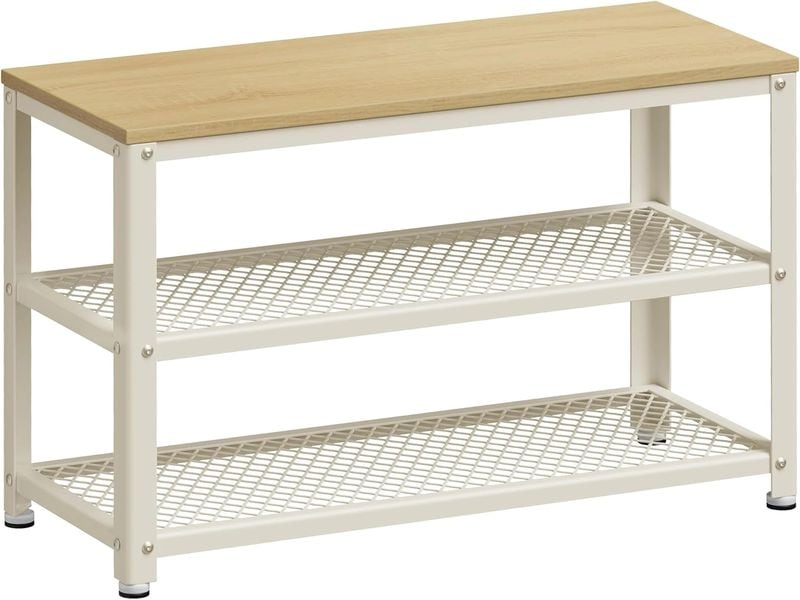 [2109758] VASAGLE Schuhgestell 73 x 45 cm, Weiss/Beige