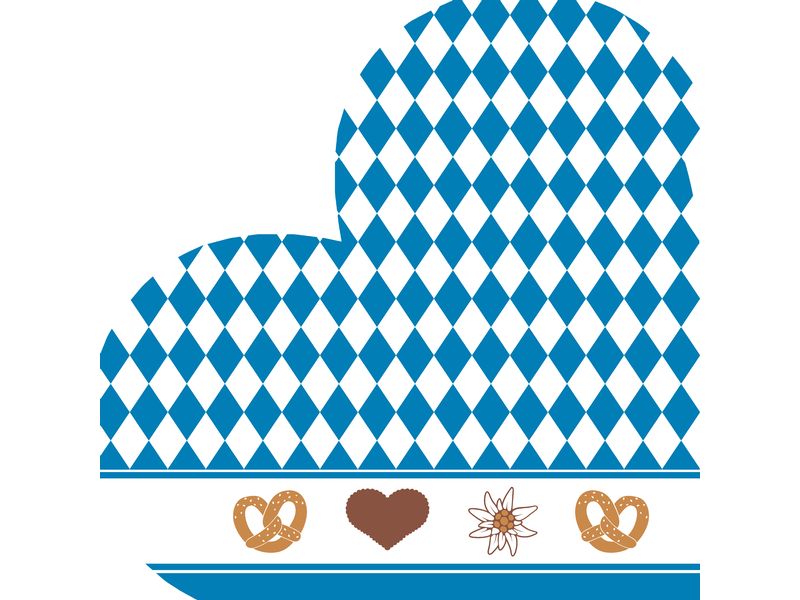 Paper + Design Papierservietten Oktoberfest 33 cm x 33 cm, 12 Stück