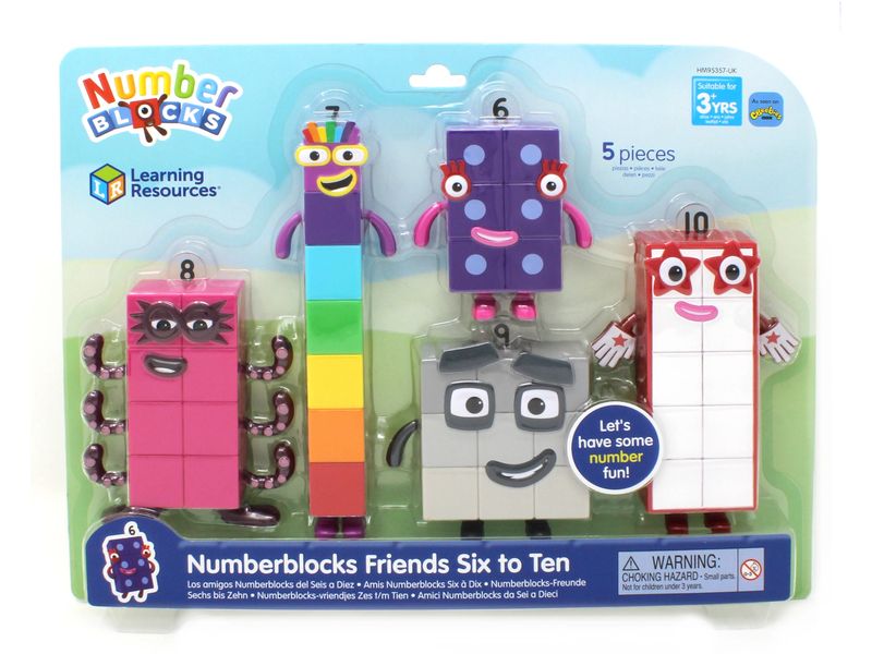 Learning Resources Beschäftigungsspielzeug Numberblocks-Freunde Sechs bis Zehn