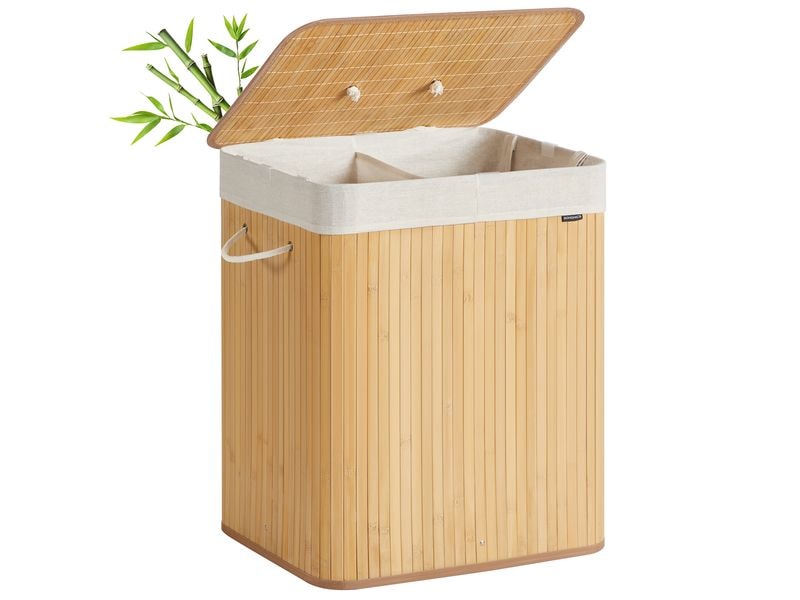 [2109760] Songmics Bambus-Wäschekorb 120 l, Bambus