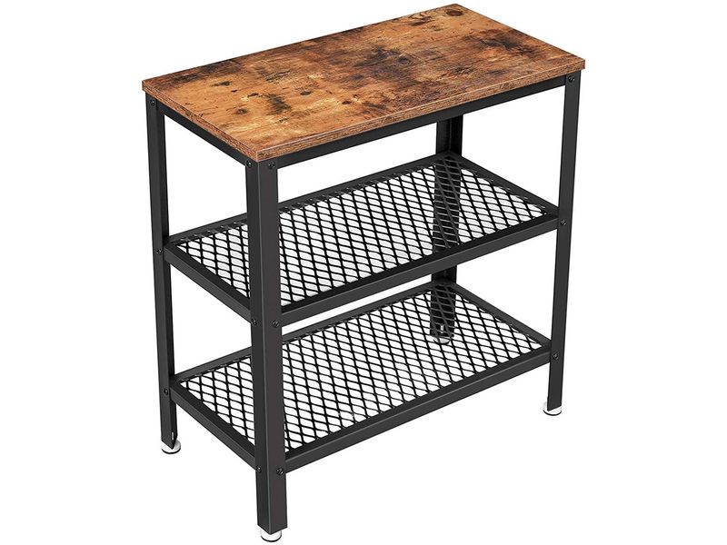 VASAGLE Beistelltisch 30 x 60 cm, Braun