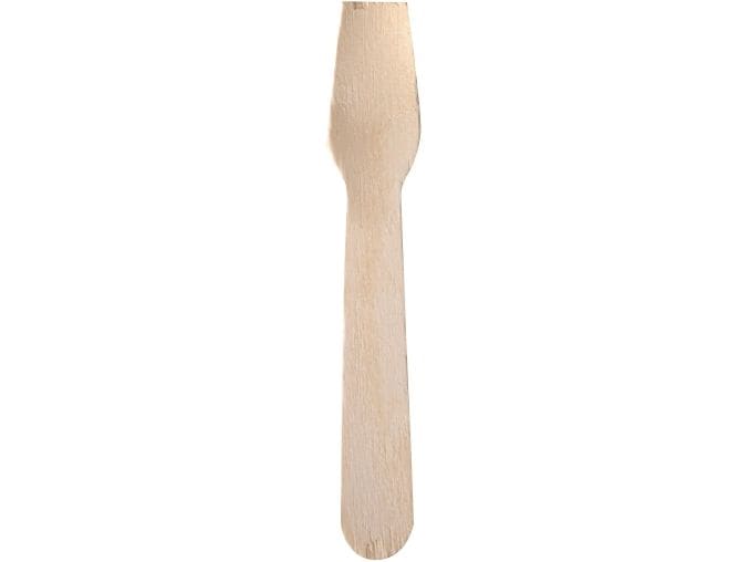 Papstar Einweg-Eislöffel Holz PURE 100 Stück Braun