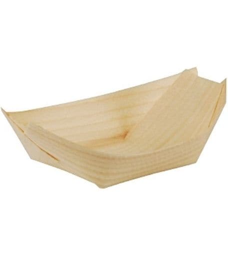 Papstar Fingerfood-Schalen Holz PURE 50 Stück