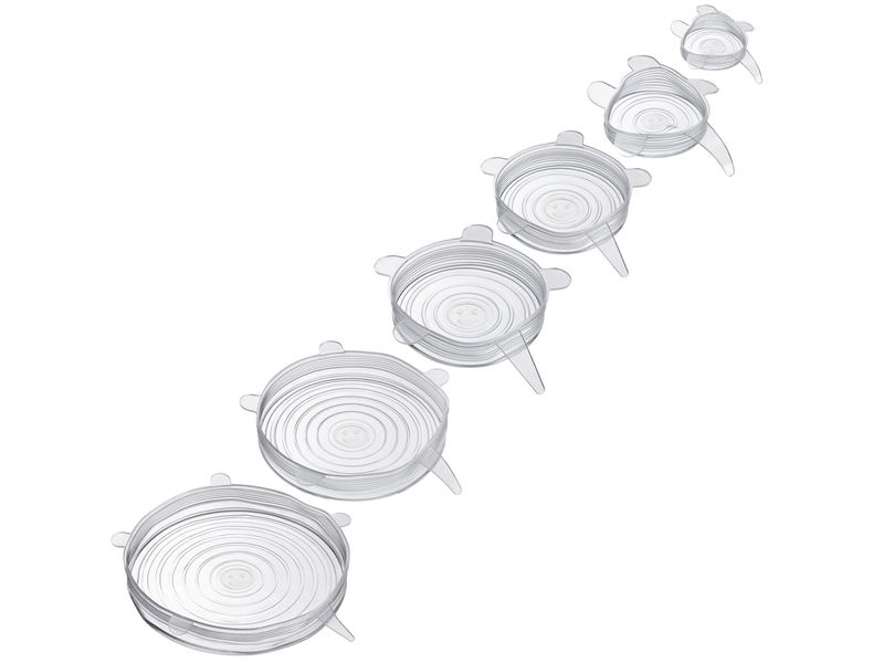 [2136557] Westmark Deckel Set Round Silikon 6 Stück, Transparent