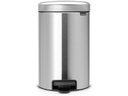 Brabantia Treteimer NewIcon Fingerprint Proof 12 l, Silber matt