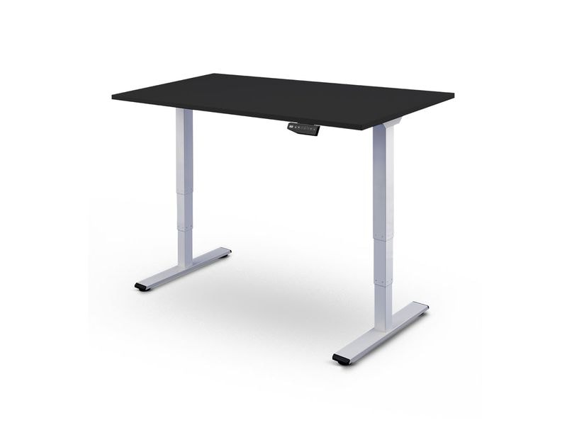 Contini höhenverstellbarer Bürotisch 1.8x0.8m schwarz/ weiss