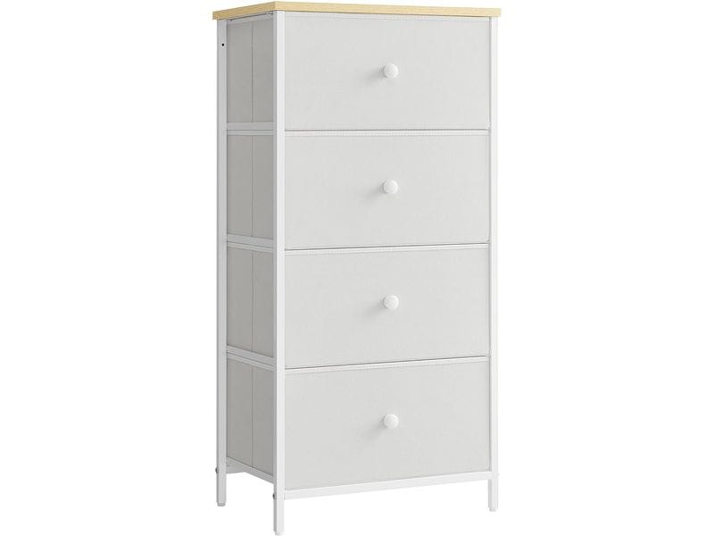 [2109815] Songmics Kommode mit vier Schubladen 30 x 91.7 cm, Schwarz/Braun
