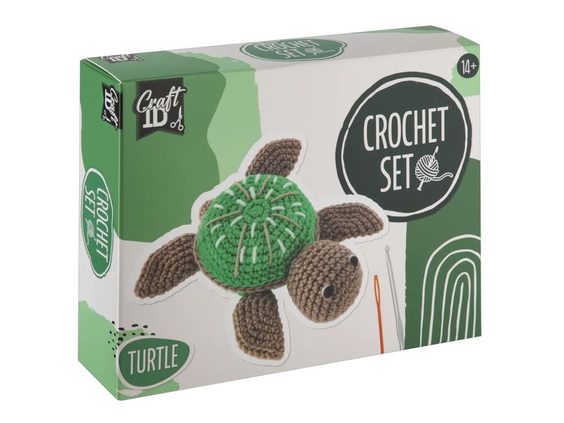 [2135497] Basteln Häkelset Schildkröte Grün/Braun