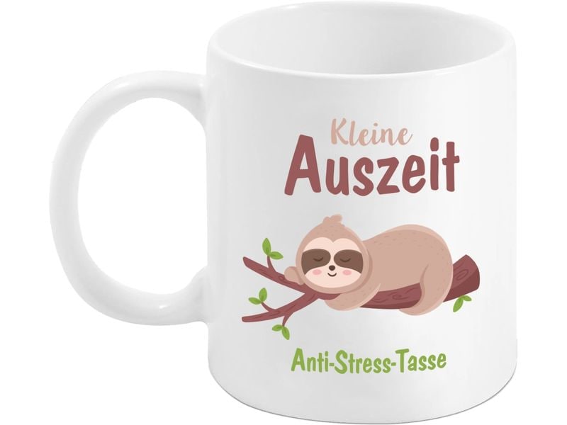 [2094606] Trendcompany Tasse Auszeit Anti-Stress