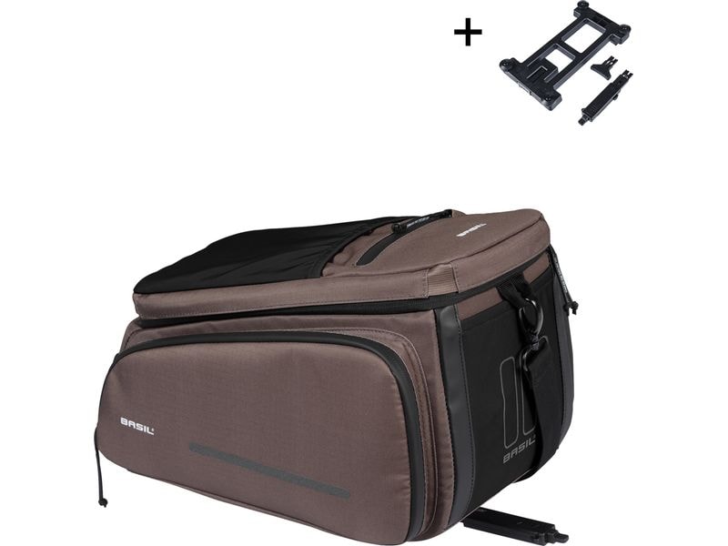 BASIL Gepäckträgertasche Move MIK 10-26 l, braun