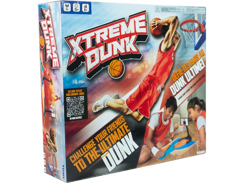 Tomy Kinderspiel Xtreme Dunk, d/f/i ab 6 Jahren, ab 1 Spieler