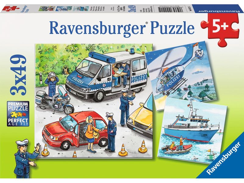 Ravensburger Puzzle Polizeieinsatz 3 x 49 Teile