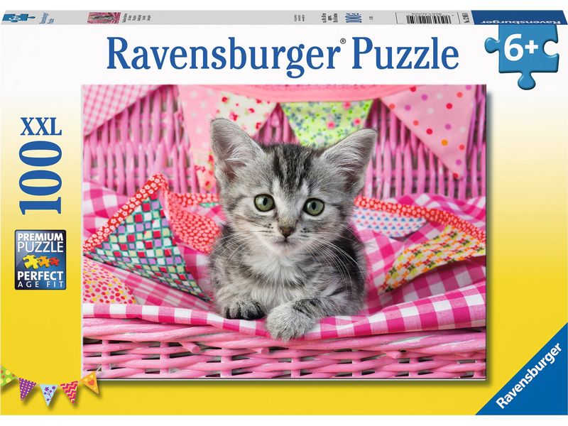 Ravensburger Puzzle Niedliches Kätzchen 100 XXL Teile