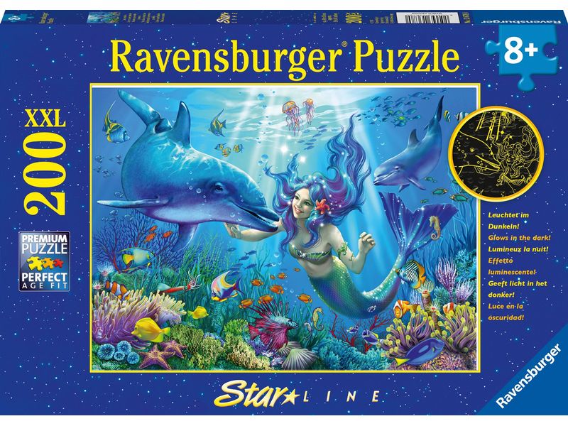 Ravensburger Puzzle Unterwasserparadies Leuchtend, 200 XXL Teile