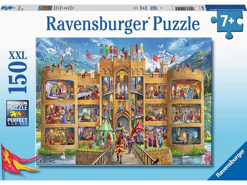 Ravensburger Puzzle Blick in die Ritterburg 150 Teile XXL