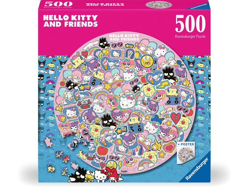 Ravensburger Puzzle Hello Kitty 500 Teile, rund