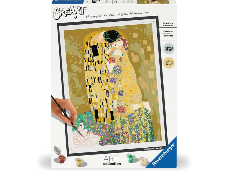 Ravensburger Malen nach Zahlen Klimt The Kiss 30 x 40 cm