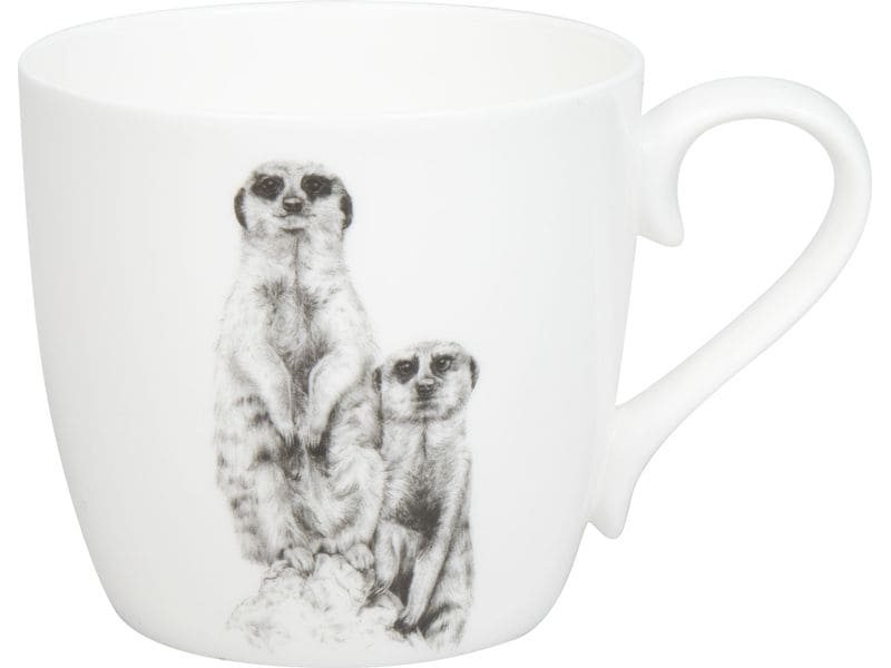 Könitz Kaffeebecher Erdmännchen 425 ml, 1 Stück, Weiss
