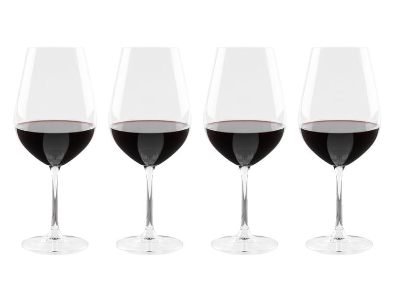 FURBER Rotweinglas 690 ml, 4 Stück