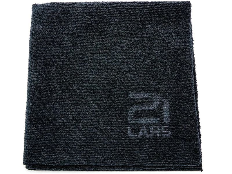 [2092108] 21CARS Edgeless Mikrofaser-Handtuch 3er-Set 40 x 40 cm Schwarz