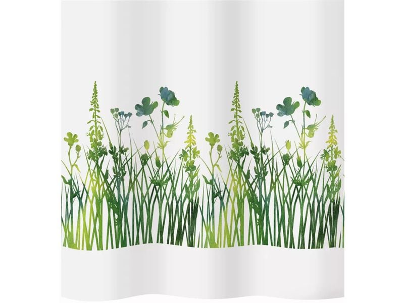diaqua® Duschvorhang Joya 180 x 180 cm, Grün/Weiss