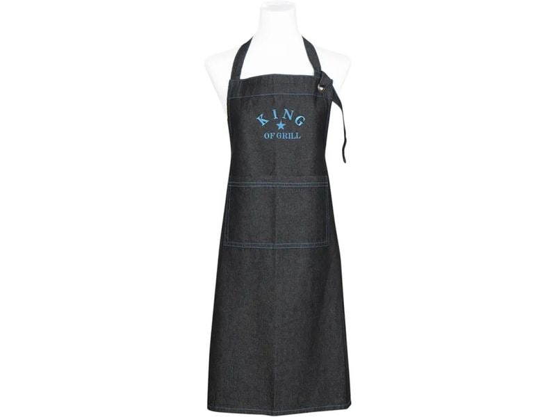 pad Kochschürze Denim King of Grill king-black, 80 x 70 cm