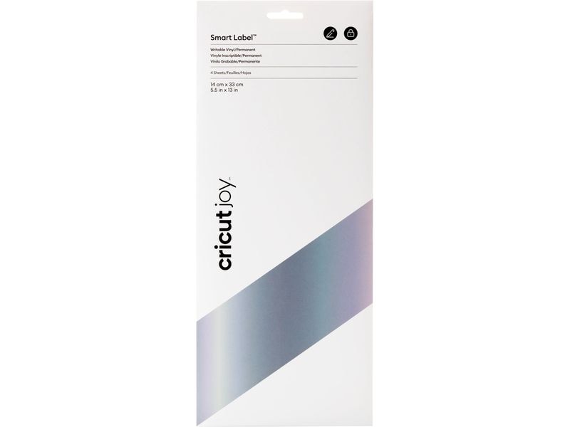 Cricut Vinylfolie Smart Label Silber 14 x 33 cm