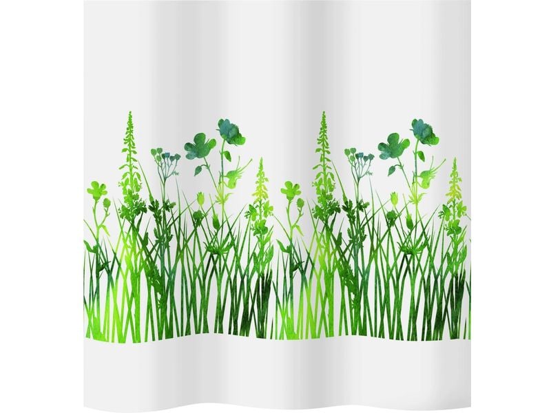 diaqua® Duschvorhang Joya 180 x 200 cm, Grün/Weiss