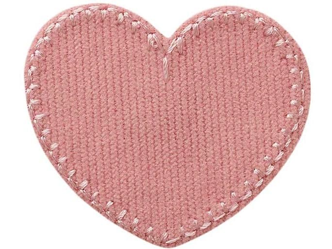 Mono-Quick Herz Cord rosa | Mono-Quick 1 Stück